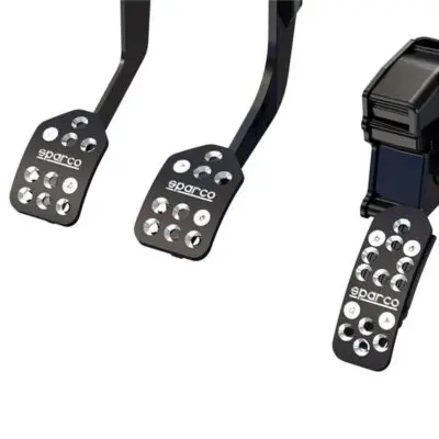 A set of black pedals