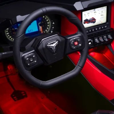 Black and red car interiors