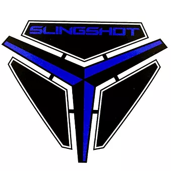 Slingshot Hood Emblem Kit In Blue Black Color