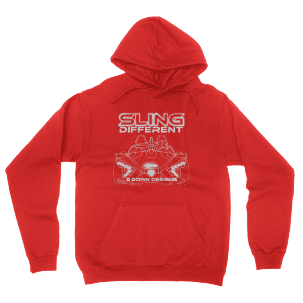 Red Sling Different Hoodie with no background