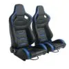 Sport Seats Black with Blue Accents