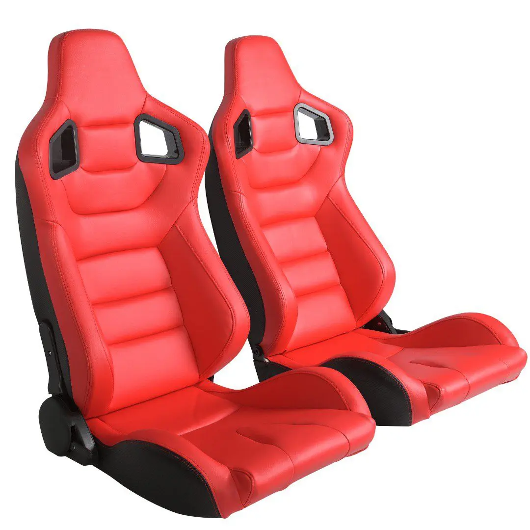 Sport Seats Red Leather Carbon Fiber fit