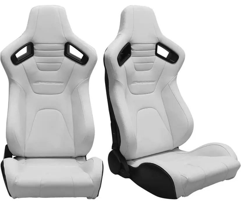 Sport Seats In White Color Leather fit