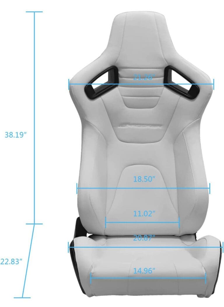 Sport Seats with Dual Lock Sliders Adjustable, 1 Pair (Driver ...