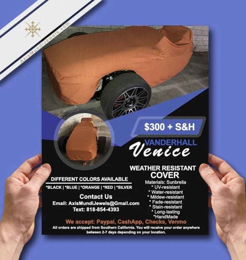 Vanderhall Venice Weather Resistant Car Cover