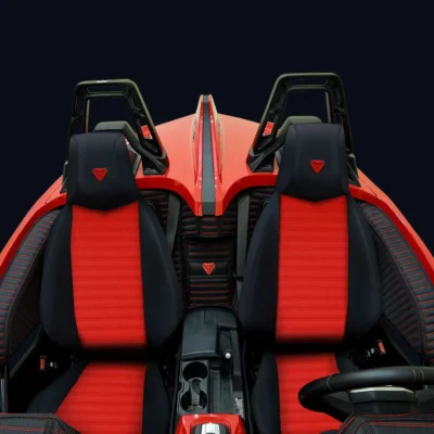 Slingshot F1-Ultra Series Premium Leather Stripe Pattern Seat Covers