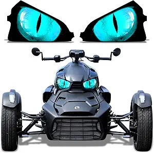 AMR Racing Roadster Headlight Eye Graphics Decal Cover Compatible with Can-Am Ryker 2019-2022 - Eclipse Teal